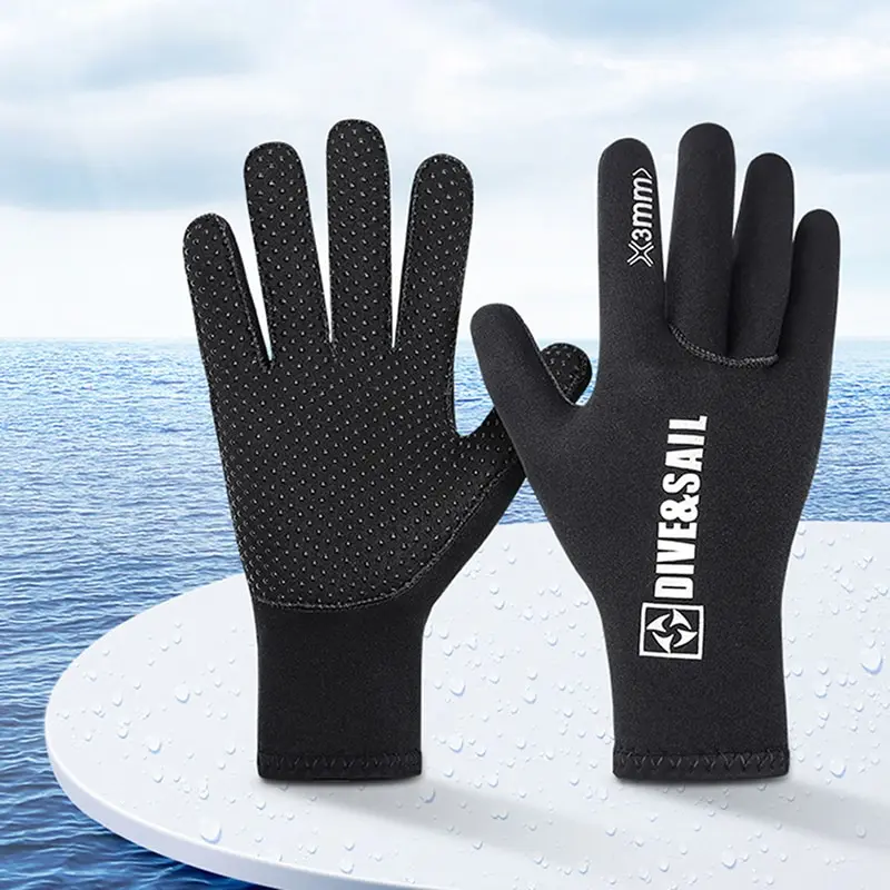 3mm Neoprene Diving Winter Heated Gloves For Men Women Diver Wetsuit Snorkeling Canoeing Spearfish Underwater Hunting Gloves