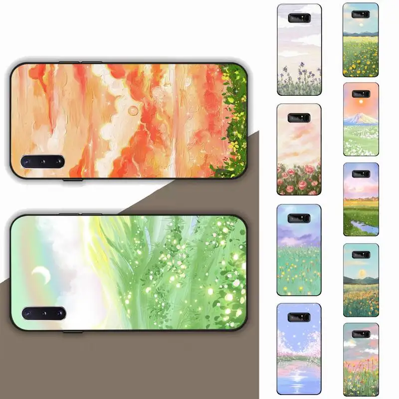 

Korean Sunset Scenery Phone Case for Samsung Note 5 7 8 9 10 20 pro plus lite ultra A21 12 72