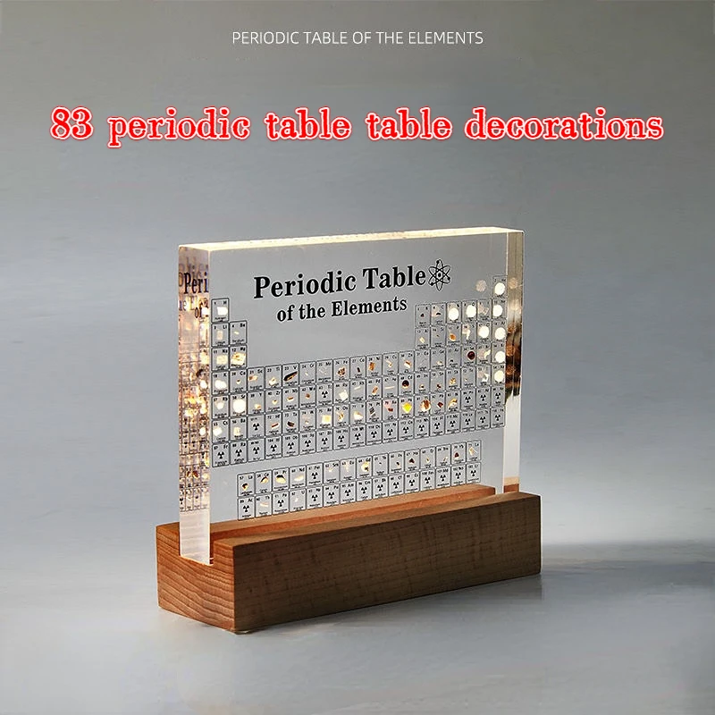 

83periodic table elements in kind embedded specimens Graduation Festival gifts popular science display acrylic desktop ornaments
