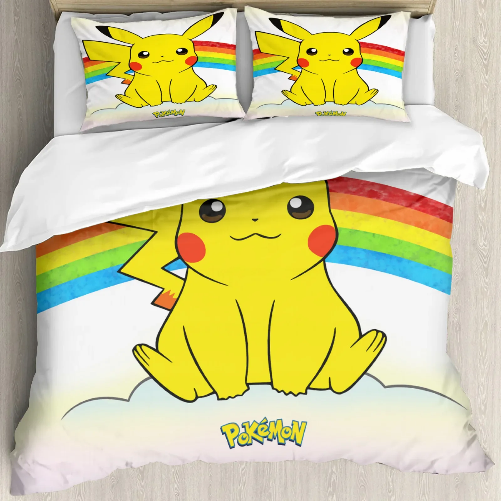 

Pikachu Cartoon Animation Series Printed Quilt Cover Wraps Warmth, Stylish and Comfortable for A Good Night's Sleep