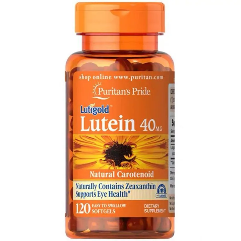 Lutein Natural Carotenoid Naturally Contains Zeaxanthin Supports Eye Health Protect Your Eyes And Eyesight 40mg*120Capsules