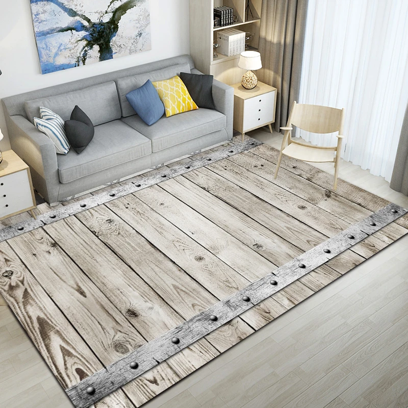 

Entrance Door Mat Flannel Carpet Coffee Table Living Room Mat Bedroom Decoration Wood Bathroom Mat Play Mats Tapetes De Sala