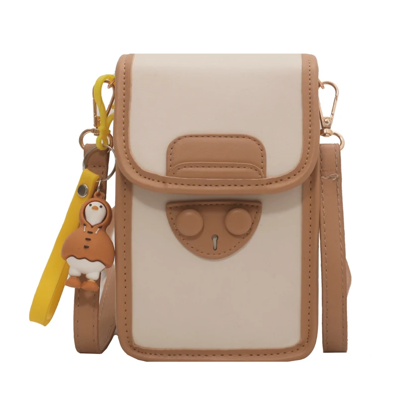 

Fashion Solid Color PU Leather Rectangular Women's Mobile Phone Bag Shoulder Crossbody Women's Bag Bolso Mujer Bags For Women