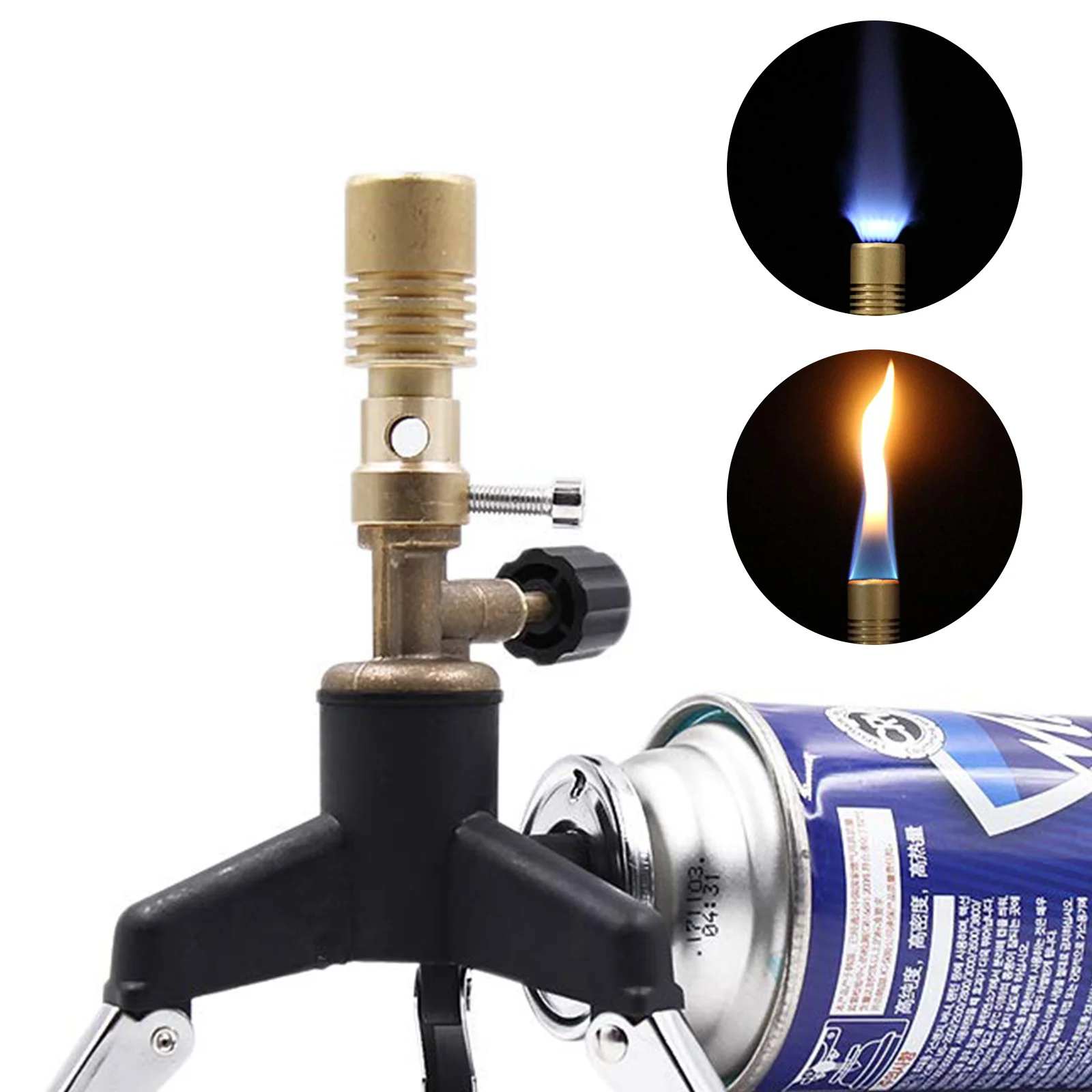 

Blowtorch Outdoor Gas Burner Mini Bunsen Laboratory Tool Camping Head Heating Brass Portable Multifunction Travel Adjustment