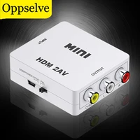 hdmi compatible to rca avcvsb lr video 1080p hdmi compatible to av scaler adapter hd video projector adapter converter box