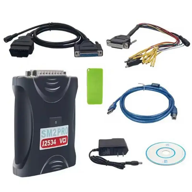 

2.21.22 SM2 Pro J2534 VCI Programmer Read Write 67IN1 FLASH EEPROM PFLASHER Update Version Of Flash Bench For 12 24V