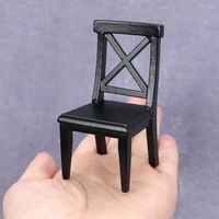 dollhouse chair fashionable miniature accessories no deformation for decor simulation small chair mini dining chair