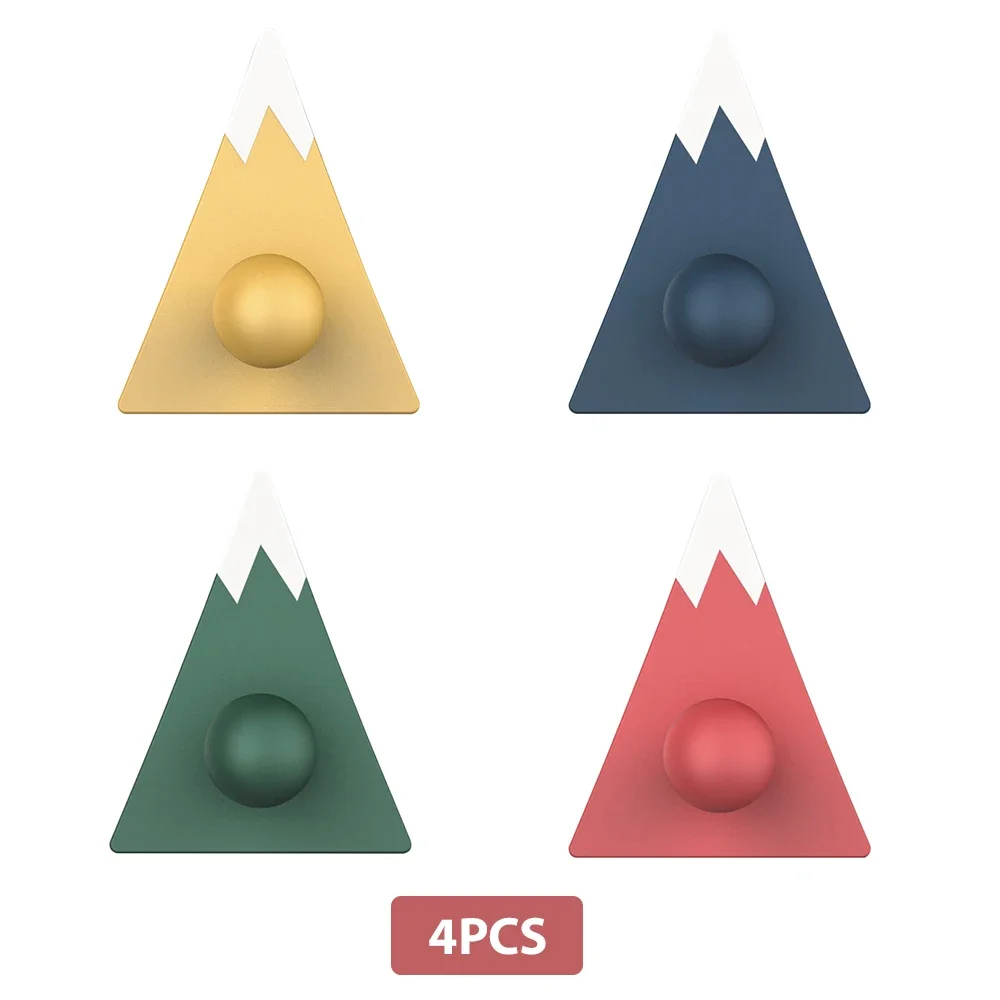 

4 шт., вешалки для одежды, поликарбонат, горная форма