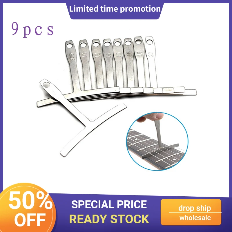 Калибр радиуса гитары под струной 9 шт. инструменты для моделирования из