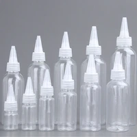 20pcslot 103050100120ml clear plastic squeeze dropper bottle ink glue empty container storage bottle cosmetic dispenser