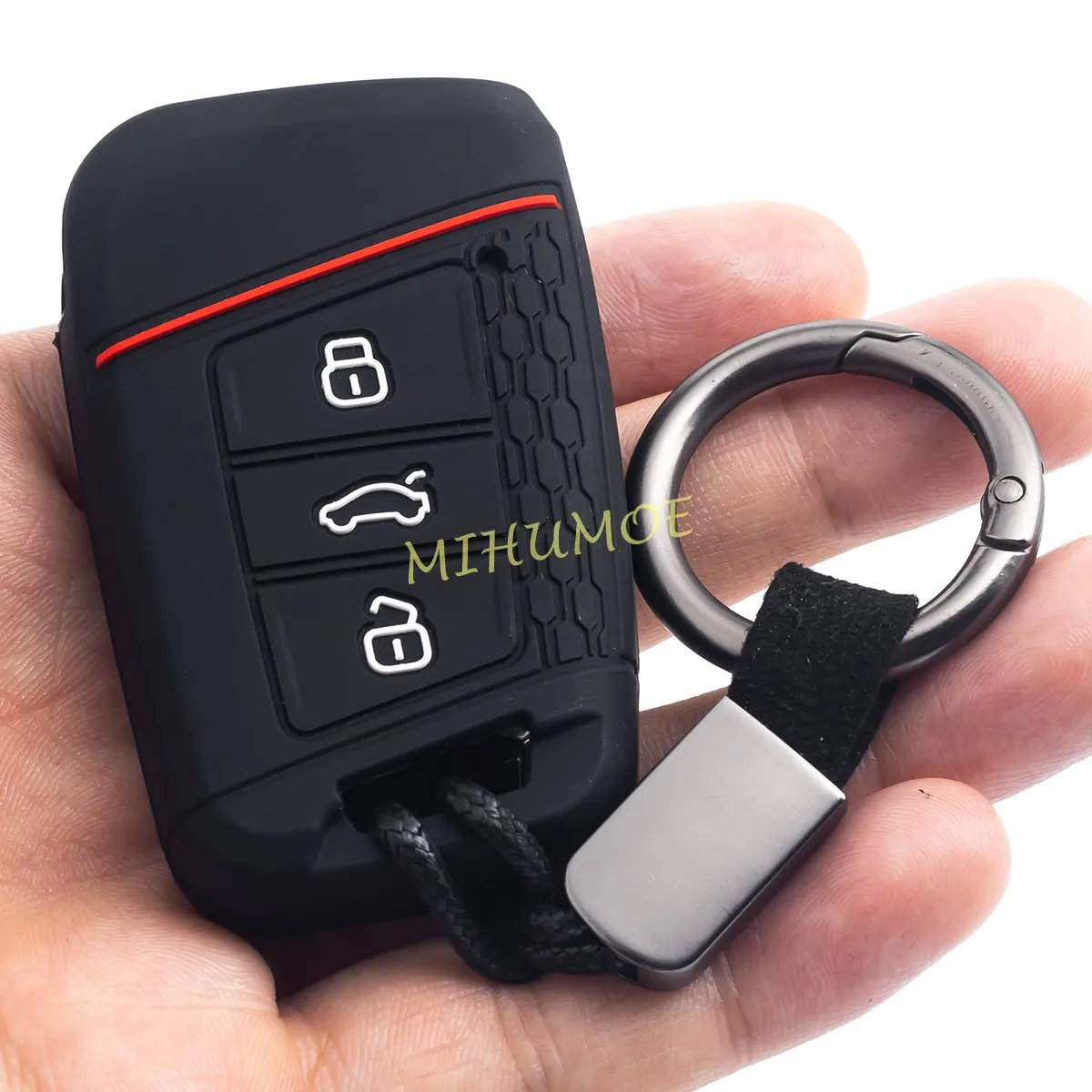 Силиконовый автомобильный смарт-брелок с кольцом-цепочкой чехол для VW Passat Arteon Atlas