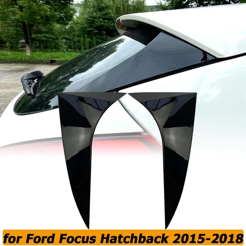 Дефлектор заднего стекла, спойлер, сплиттер, Боковая Отделка, наклейка, набор канавок для кузова Ford Focus Hatchback 2015-2018, автомобильные аксессуары