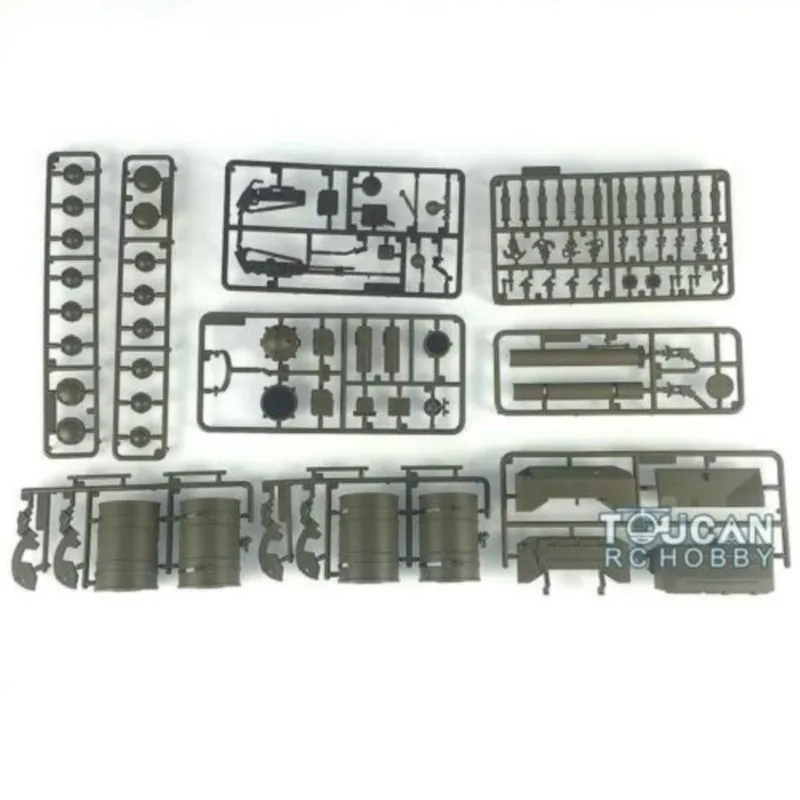 Пластиковые детали для RC танка HENG LONG T72 1/16