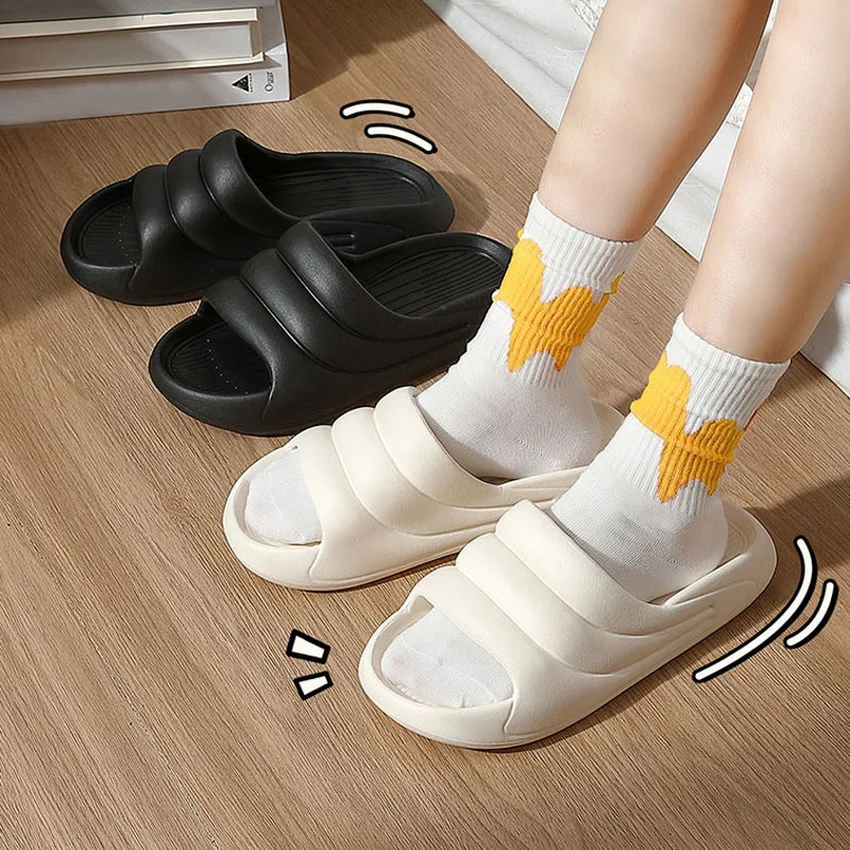 

Home Slipper Cloud Women Summer Slides Ladies Indoor Soft Sole Flip Flops Non Slip Eva Sandals Men Male Flat Shoes Female