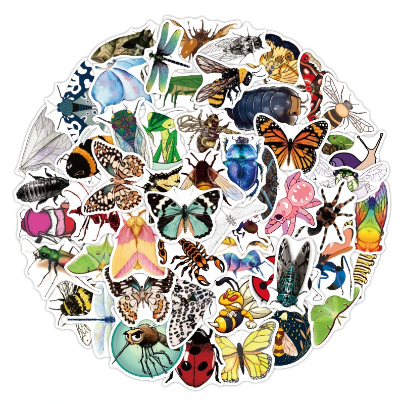 

10/30/50 шт., стикер-насекомые, пчелы