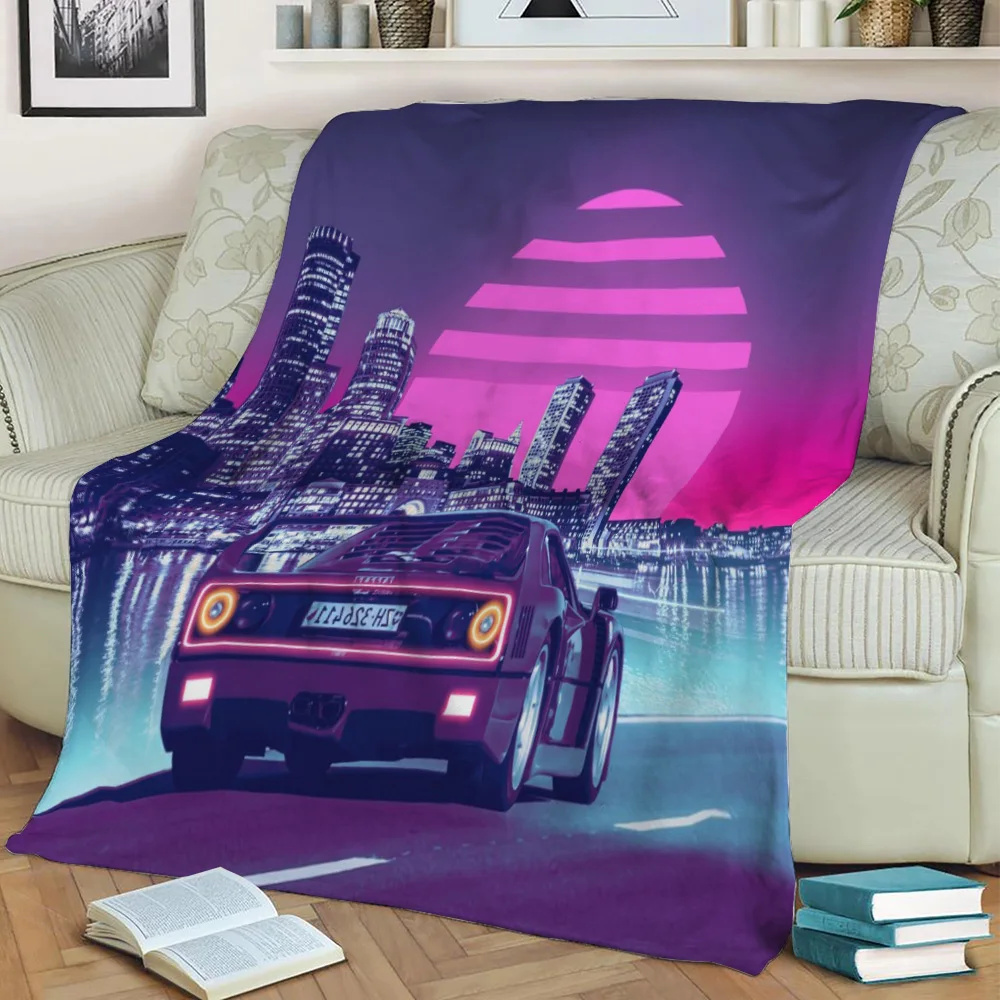 Персонализированное Коралловое Флисовое одеяло Ferrari F40 других моделей с 3D