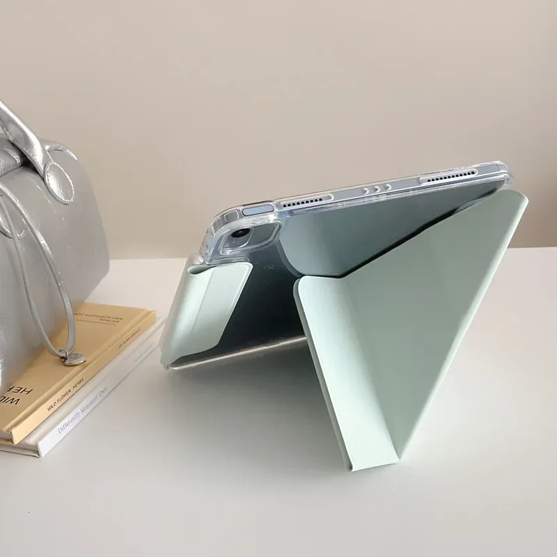 Case For iPad Air Pro 2024 11 inch 4 5 6 7 8 9 10th Generation 10.2 10.9 Stand Clear Transparent Hard Tablet Cover Luxury