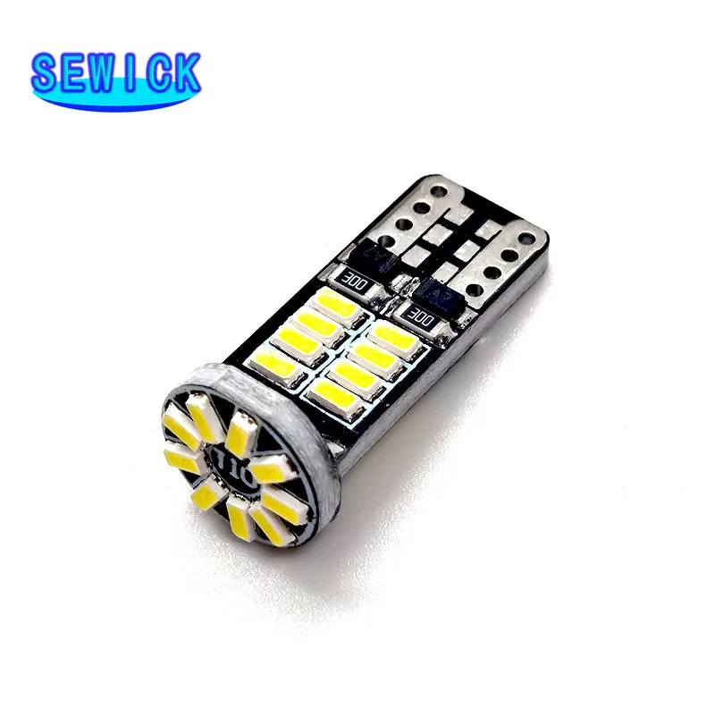 

200X T10 W5W Led Canbus 194 501 168 12V Car Clearance Light 4014Chips Led Reading Dome Interior Light Signal Lamp 6500K
