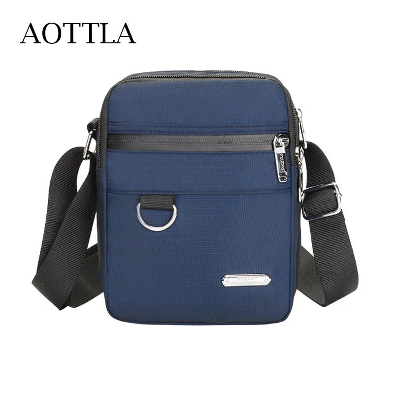 

AOTTLA Fashion Brand Shoulder Bag For Male Crossbody Bags High Quality Small Men'S Bag Cheap Light Casual Travel Bag Sling Bag