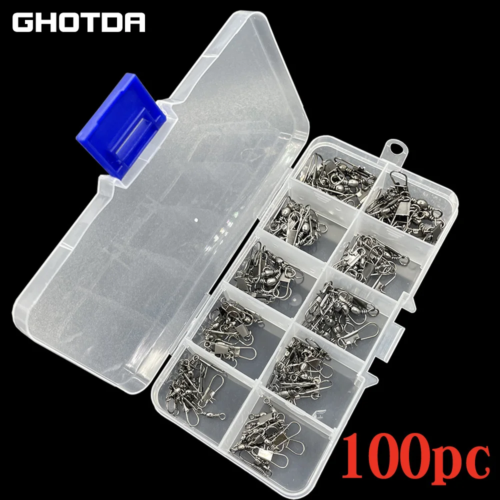 

100 шт./коробка, коннектор для приманки из нержавеющей стали, 12-30 кг, 304