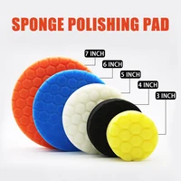 5pcs buffing sponge polishing pad hand tool kit for car polisher compound polishing car beauty polishing tool set 34567 inch
