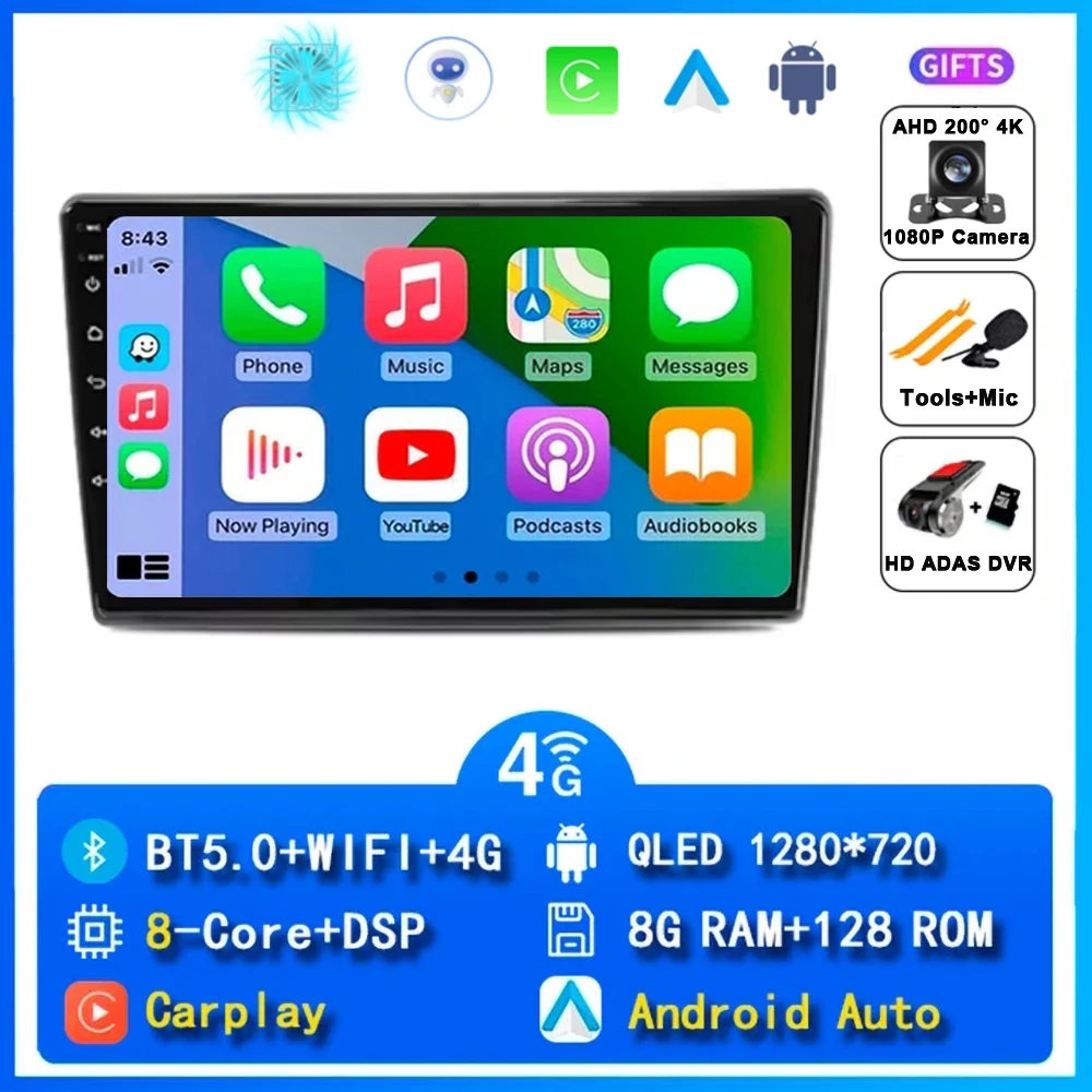 

Автомобильный радиоприемник Android 15 для Hyundai i40 2012 2013 2014 2015 2016 2 Din, мультимедийный плеер, навигация, GPS Carplay, авто стерео DVD