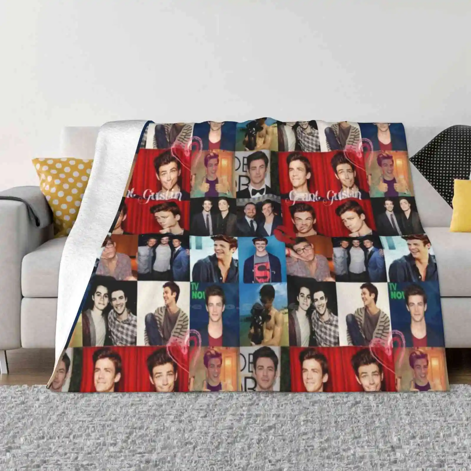 Удобная кровать-диван Grant Gustin высшего качества мягкое одеяло Glee Smythe Barry Allen