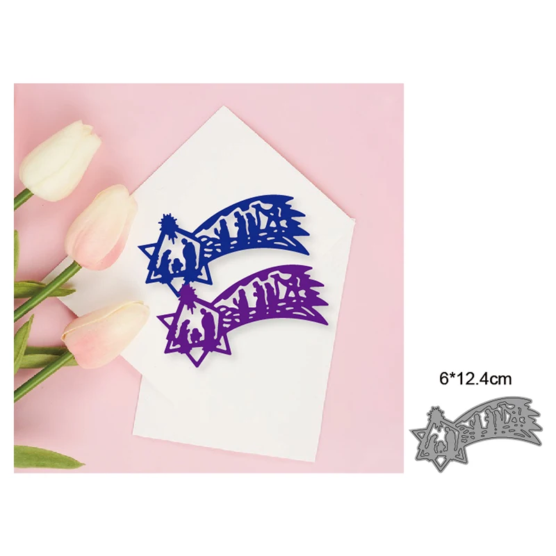 

Popular crowd prayer knife mold making DIY hand tent greeting card paper decorative metal cutting embossing knife mold
