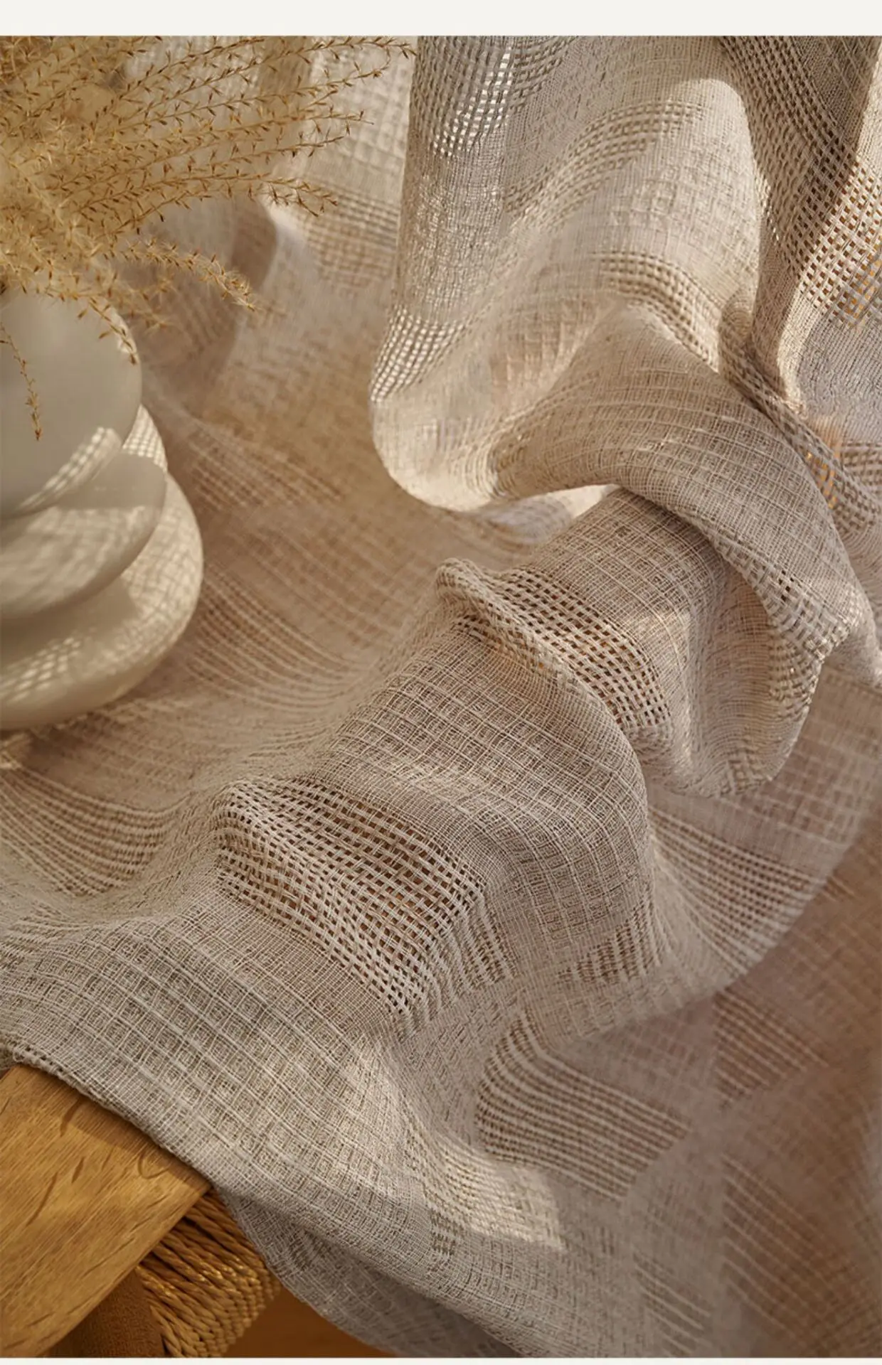 Японские льняные хлопчатобумажные шторы зеркальные занавески для гостиной