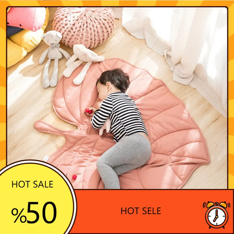 

Baby Play Mat Cotton Leaf Leaves Blanket Soft Rugs Crawling Pad Child Crawling Blanket Infant Toddler Play Mats Room Decoration