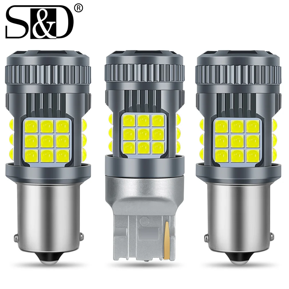 

1 шт. Canbus P21W Led 1156 BA15S BAU15S PY21W T20 7440 W21W 7443 W21/5W сигнал поворота задсветильник белый Янтарный Красный Авто 12 В