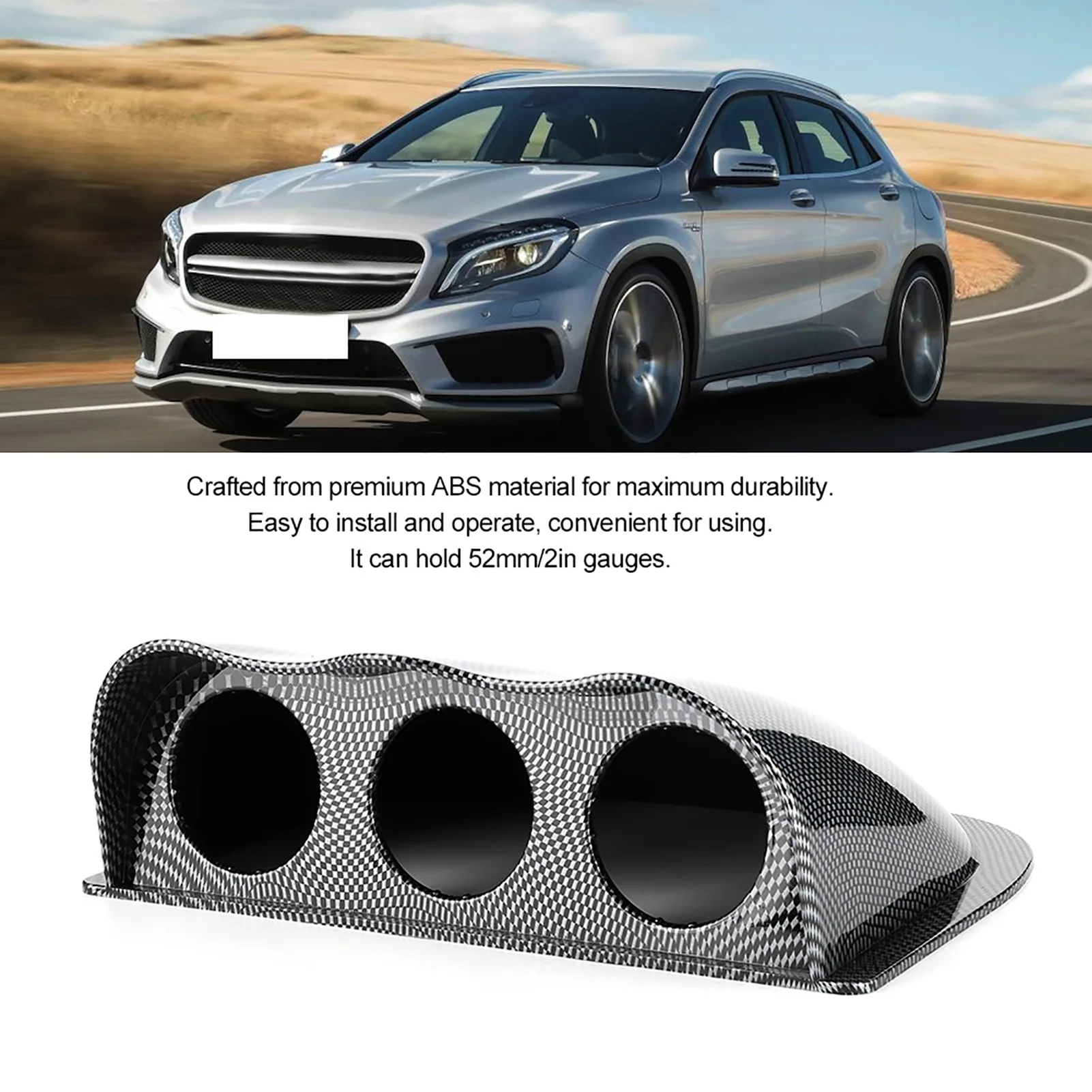 Кронштейн для приборной панели универсальный держатель с 3 отверстиями 2 дюйма