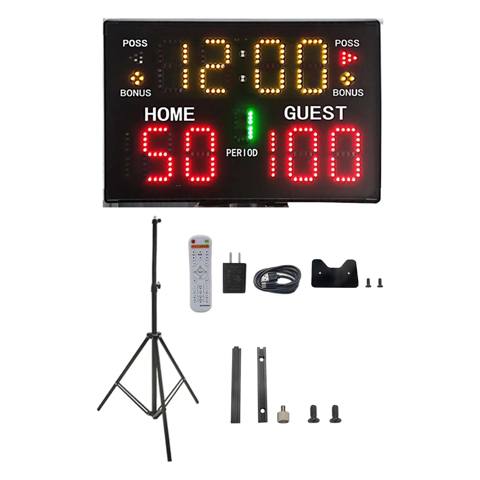 

Portable Digital Scoreboard Remote Control 69ft Visual Distance for Indoor