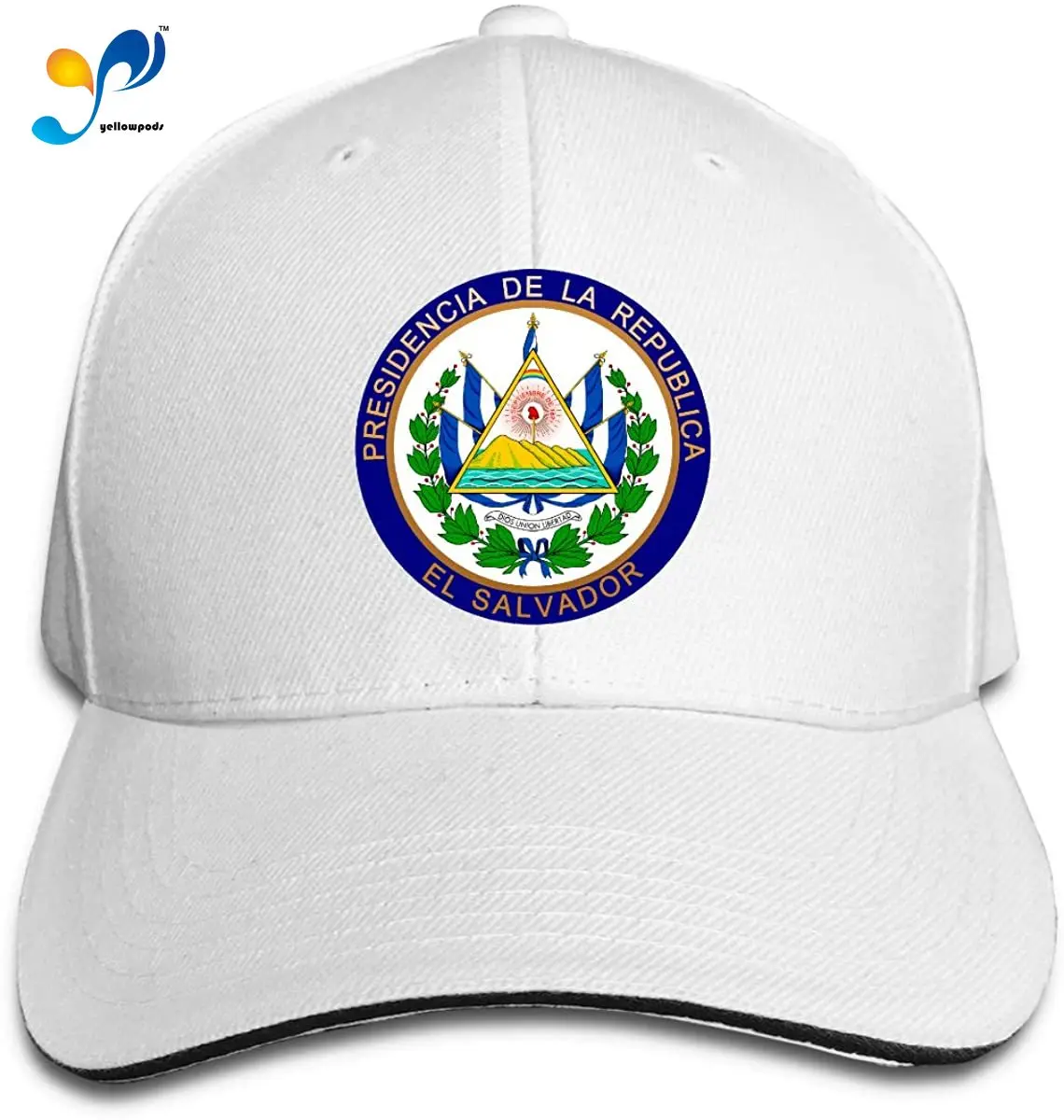 

El Salvador National Emblem Unisex Sandwich Baseball Cap Adjustable Snapback Hat Hunting Casquette