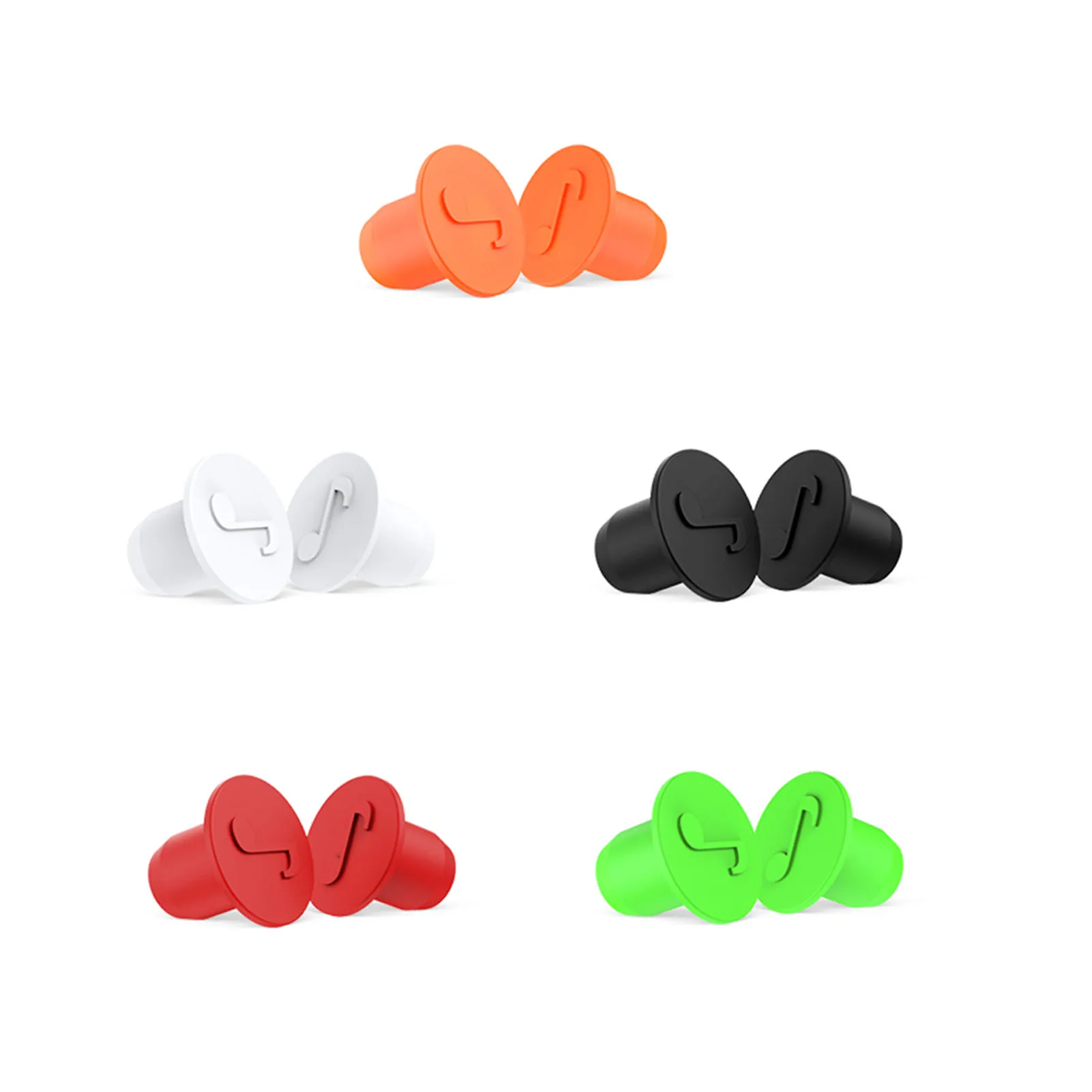 

5 Pairs Multicolors Replacement Eartips Silicone Earphone Earplugs Earbuds Replacement Eartips Noise Reduction Earphone