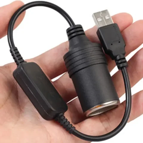 Переходник для автомобильного прикуривателя, с 5 в USB на 12 В