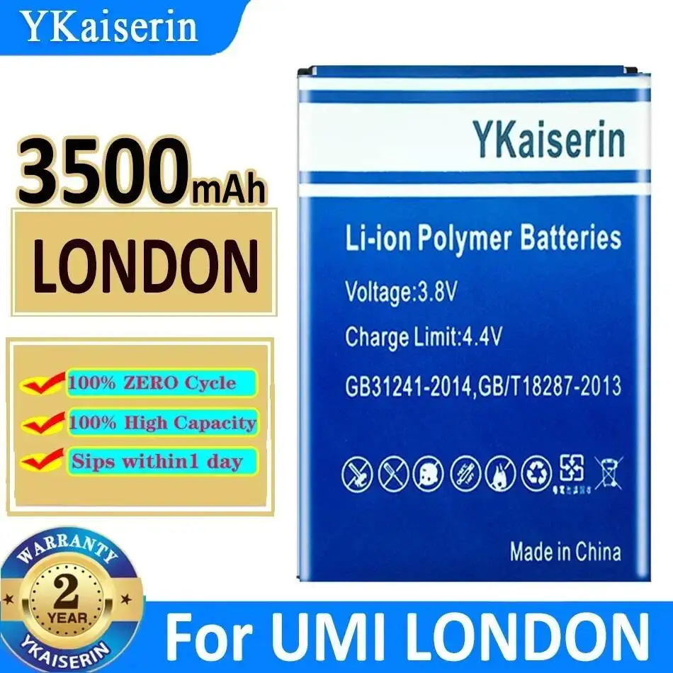 Фото Аккумулятор для мобильного телефона 3500 мАч, прочный, для Umidigi Umi London №1
