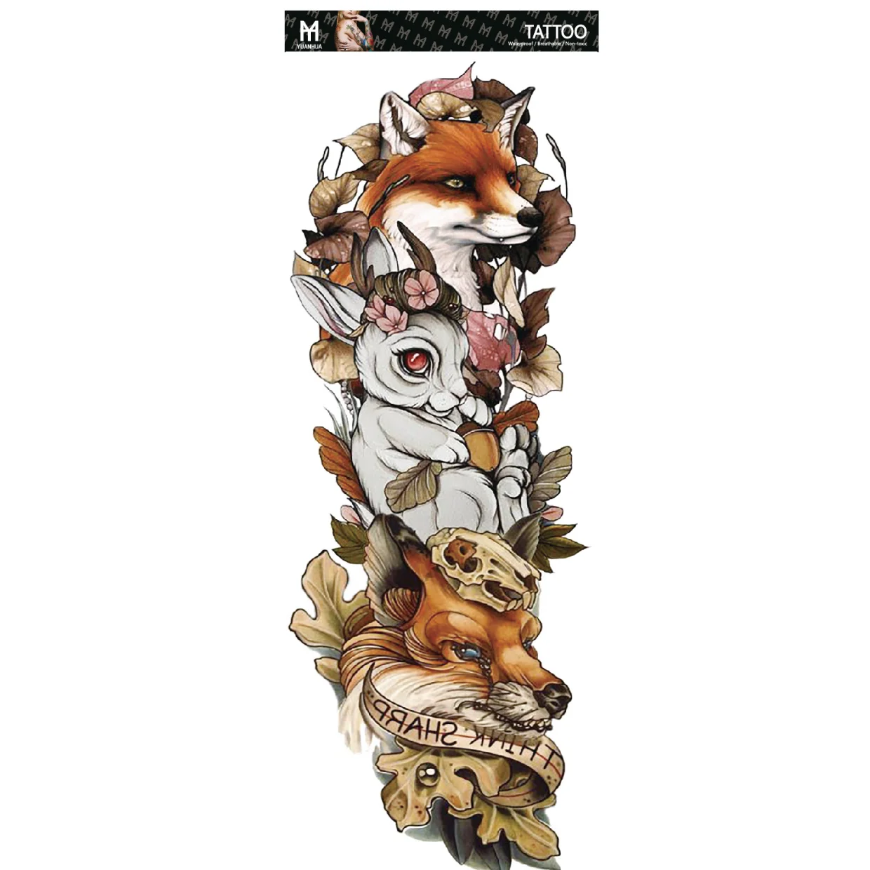 Искусственные Временные татуировки на руку Мужская наклейка водостойкие