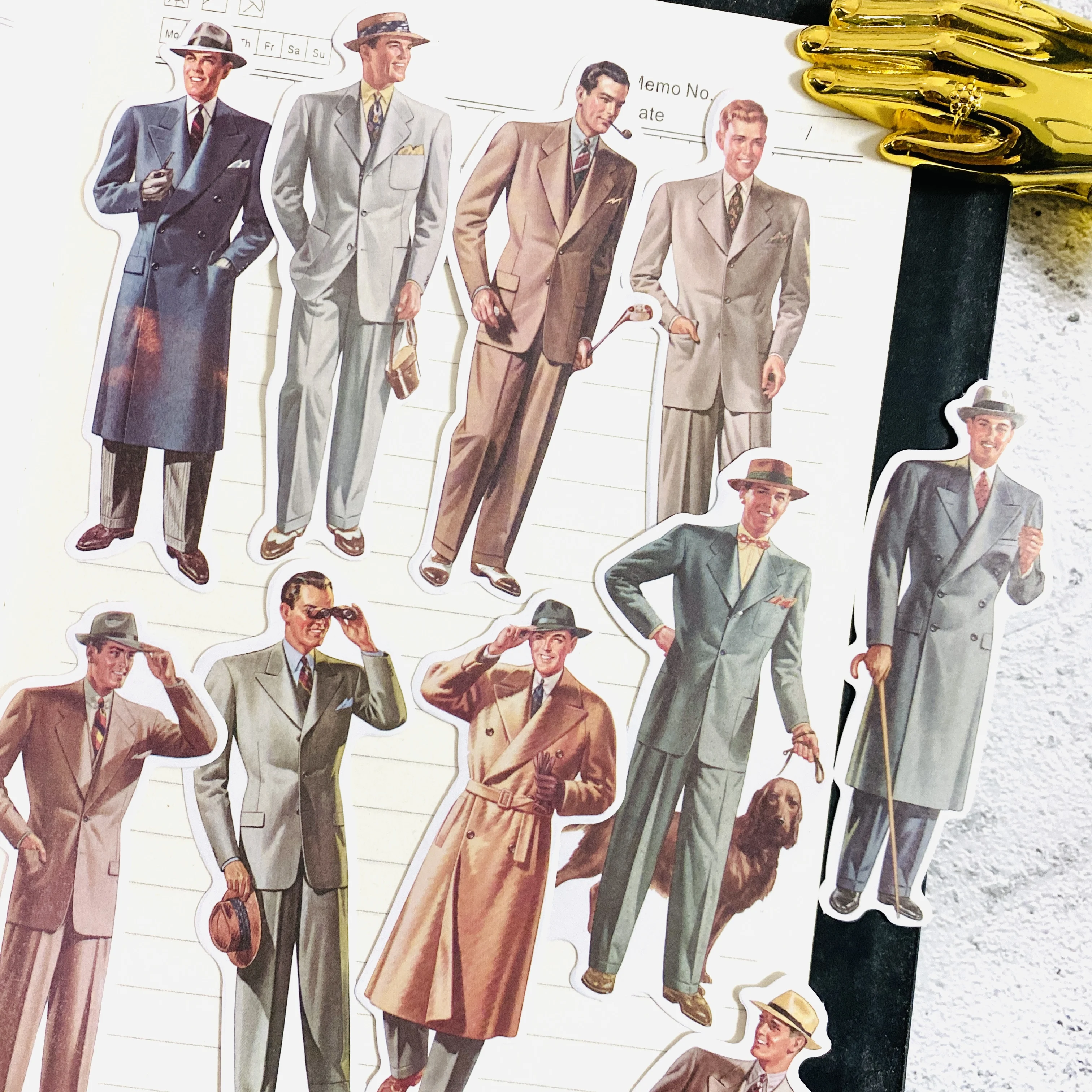 14 шт. винтажный джентльменский дневник колледж телефонный альбом счастливый