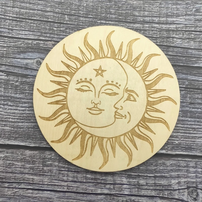 Деревянная маятниковая доска с Луной и звездами исцеляющая медитация энергия