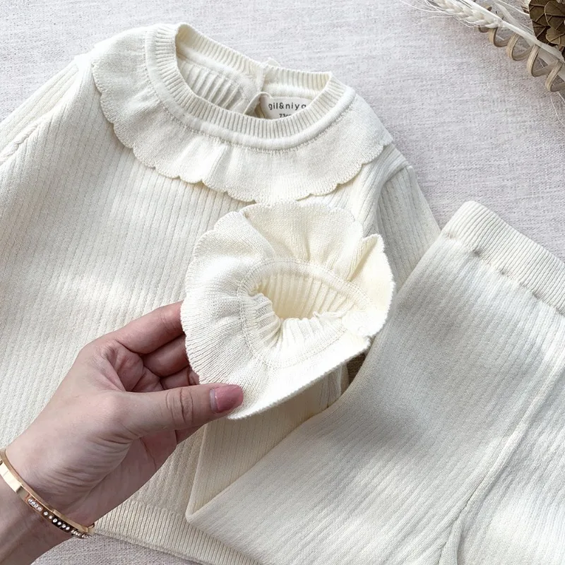 2 шт. Весенняя трикотажная кофта и брюки для девочек