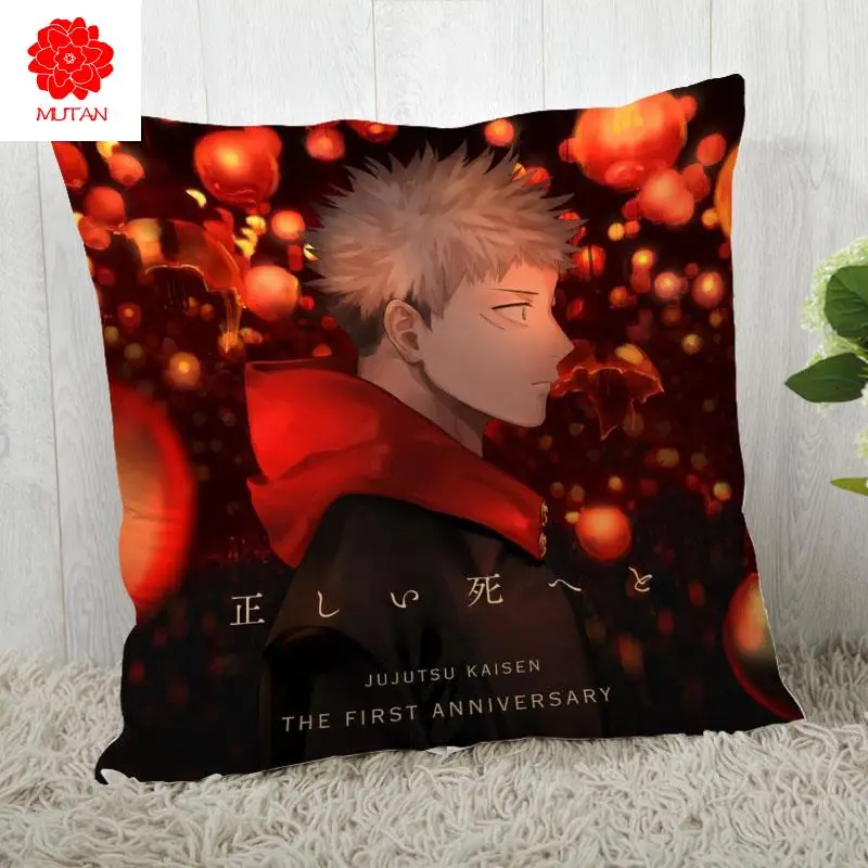 

Pillow Cover Customize Jujutsu Kaisen Pillowcase Modern Home Decorative Pillow Case 45X45cm,40X40cm