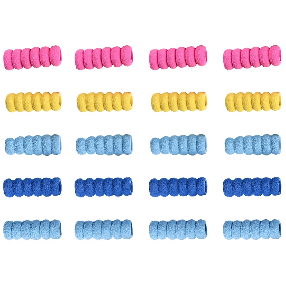 

20 Pcs Appendix Pen Writing Aid Grip Fountain Case Pencils Kids Accessory Diamond Drawing