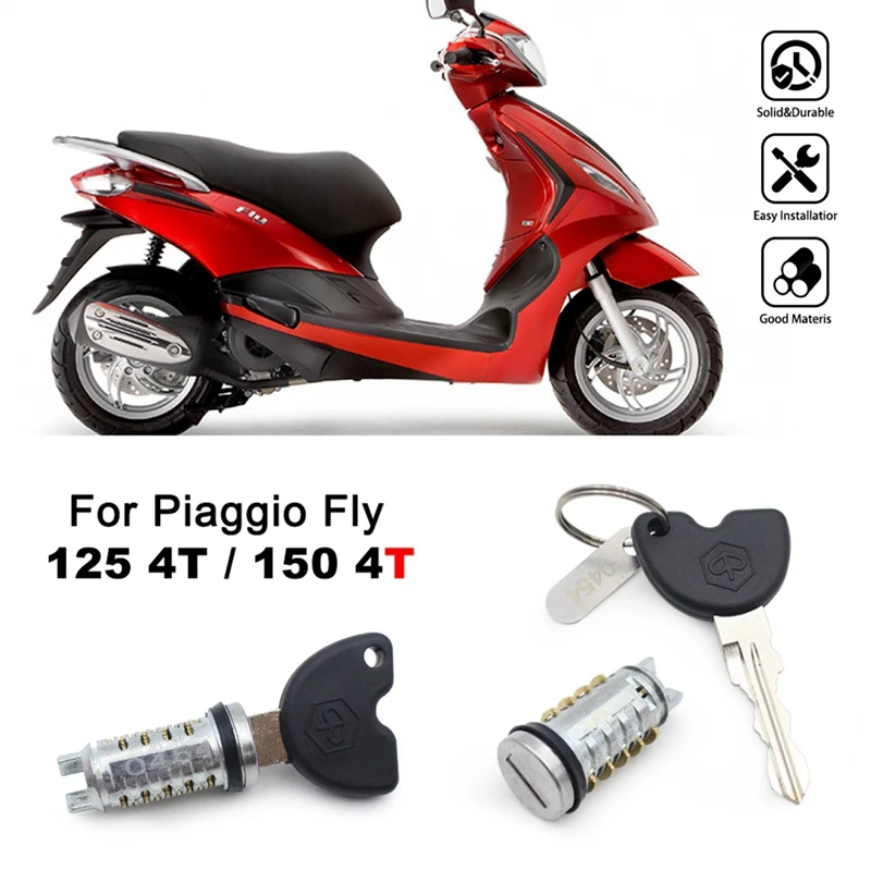 Комплект цилиндров замка зажигания мотоцикла с двумя ключами 573512 Аксессуары для