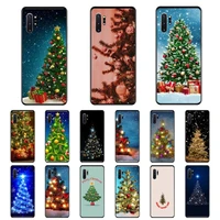 fhnblj merry christmas tree phone case for samsung note 7 8 9 20 note 10 pro lite 20ultra m20 m10 case