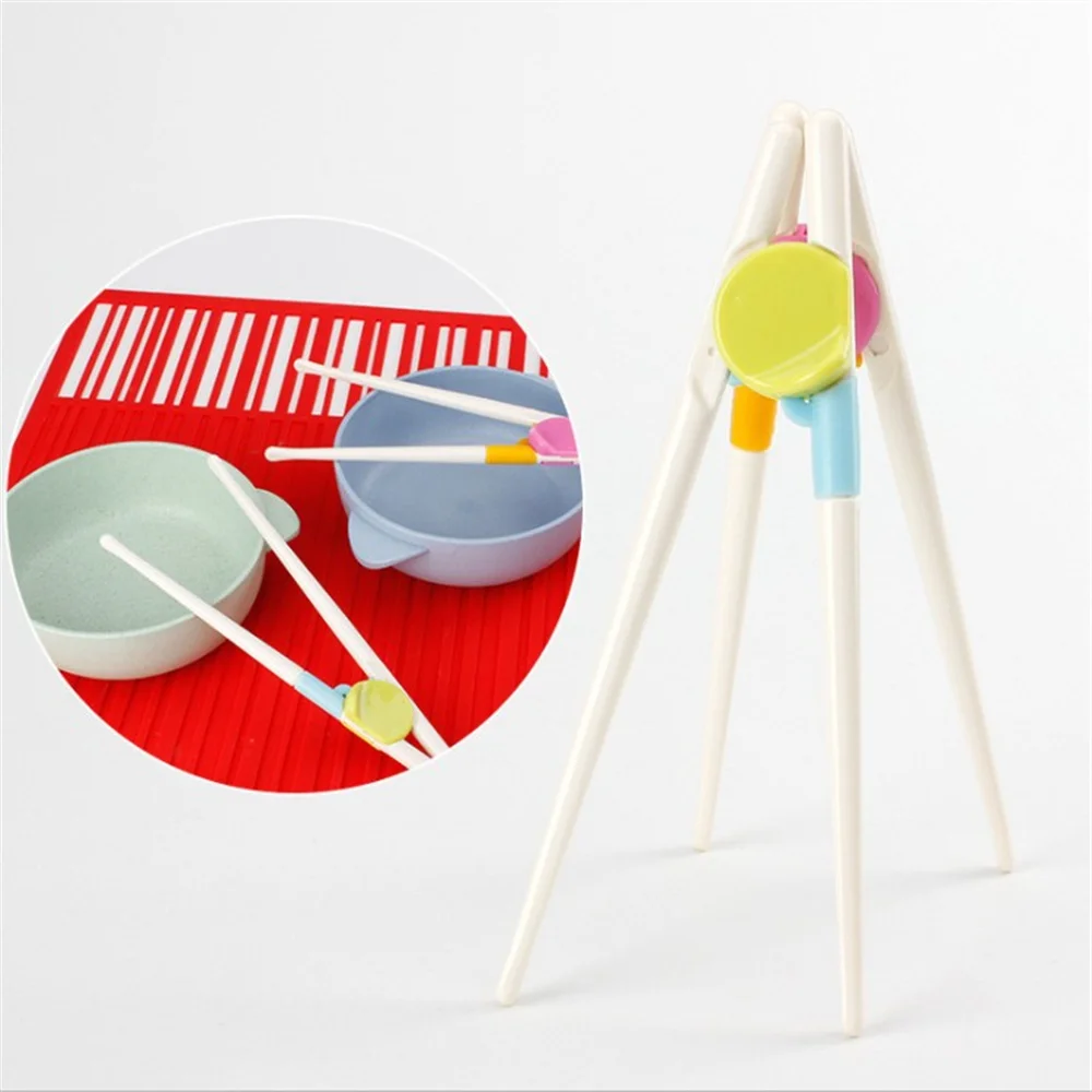 

1 Pair Chopsticks For Sushi Baby Kids Cartoon Food Sticks Easy Use Fun Learning Training Helper Dishes Dinner Game Kitchen Tools