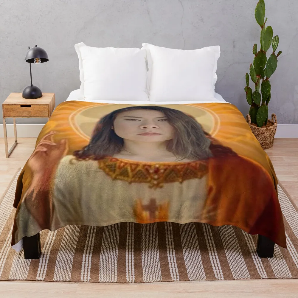 

Our Lord and Savior, Mitski Throw Blanket hairy blanket