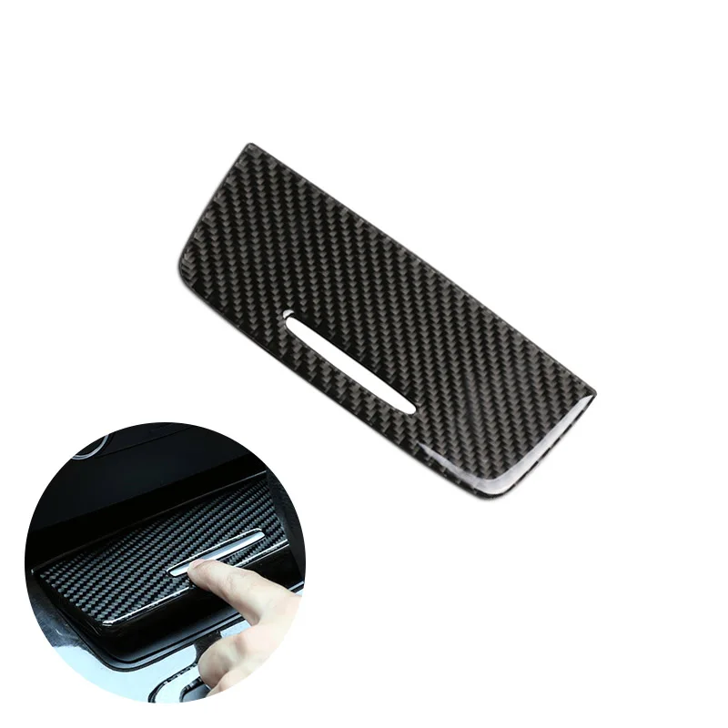 

Real Carbon Fiber Car Interior Center Console Cigarette Light Cover Trim For BMW 3 Series E90 2009-2012 Car interior accessories