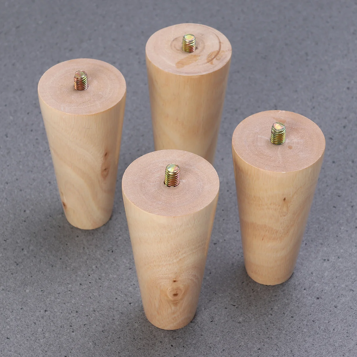 

4PCS Furniture Replacement Legs Round Tapered Sofa Legs Wooden Sofa Legs Sofa Support Legs Furniture Legs