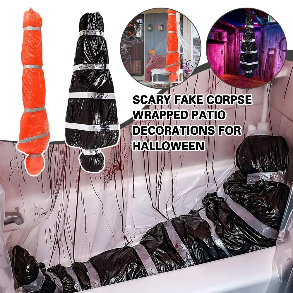 

Декорации на Хэллоуин, реквизит для погибшей жертвы-страшная подделка, новинка, уличный декор с привидениями в страшной сумке, семейный Декор для дома, на Хеллоуин T6Z0